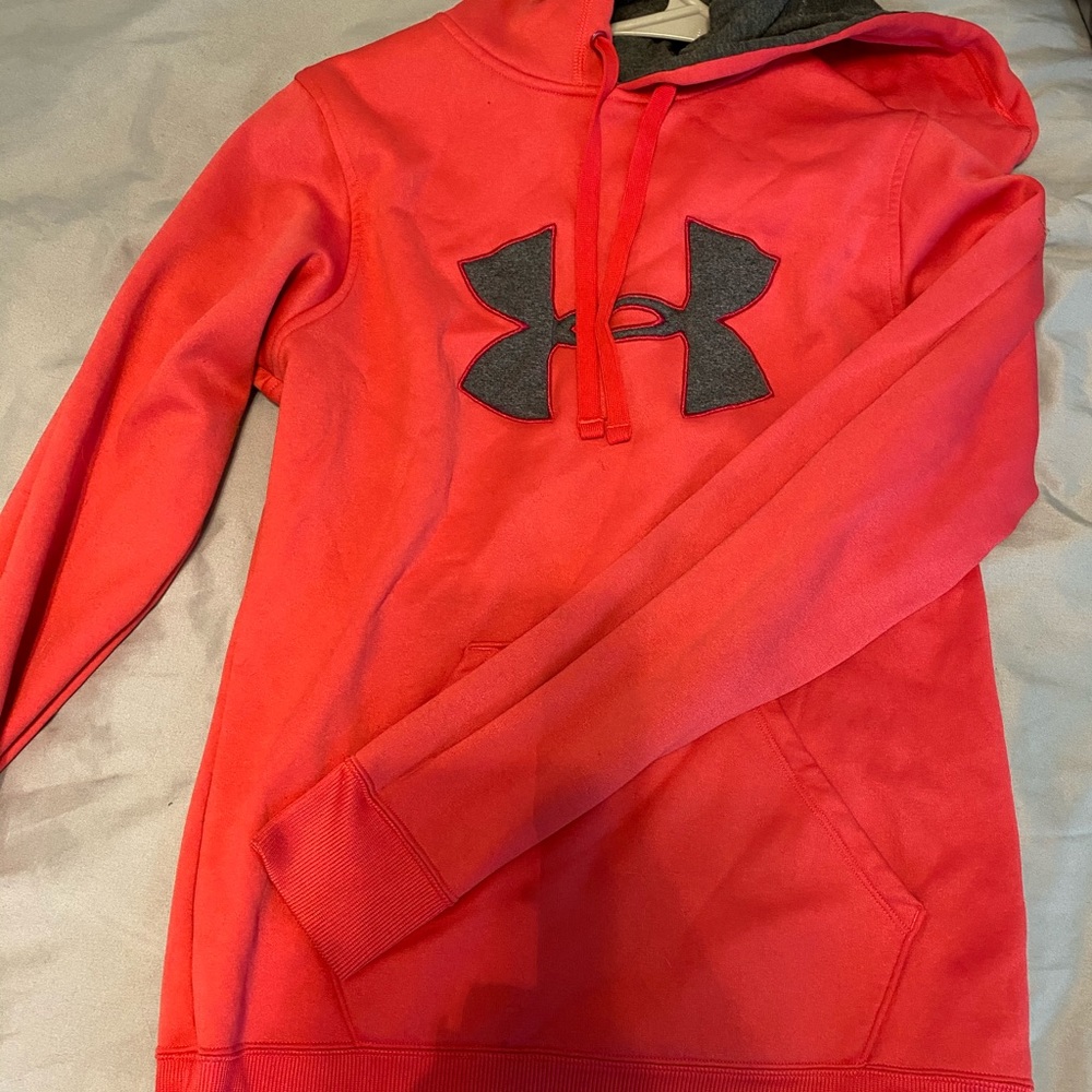 Pink and grey Under Amour hoodie